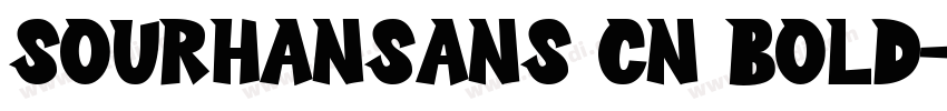 SourHanSans CN Bold字体转换